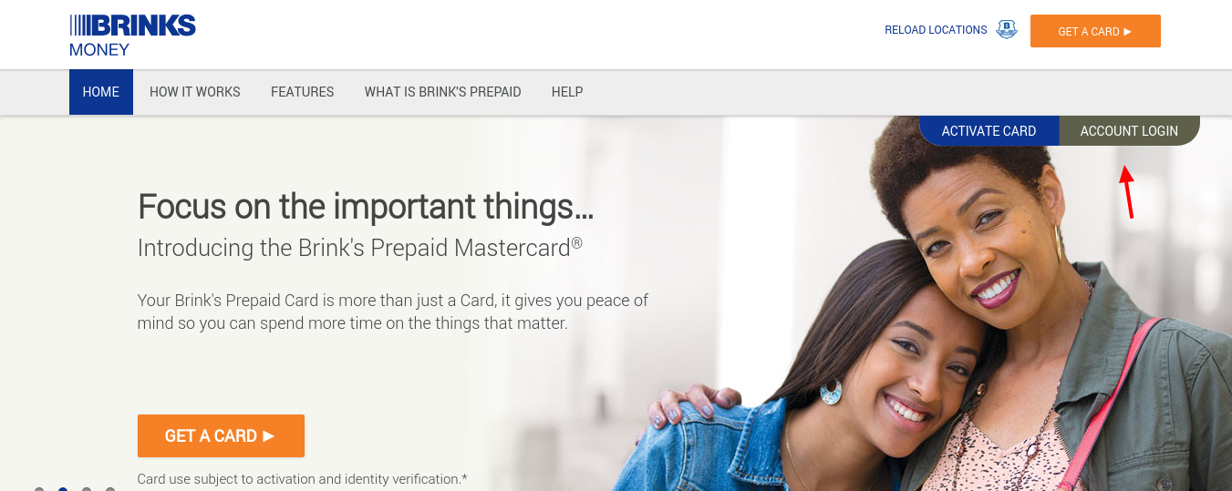 Brink's Prepaid Mastercard Login